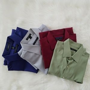 Lot of 4 men's dress shirts
